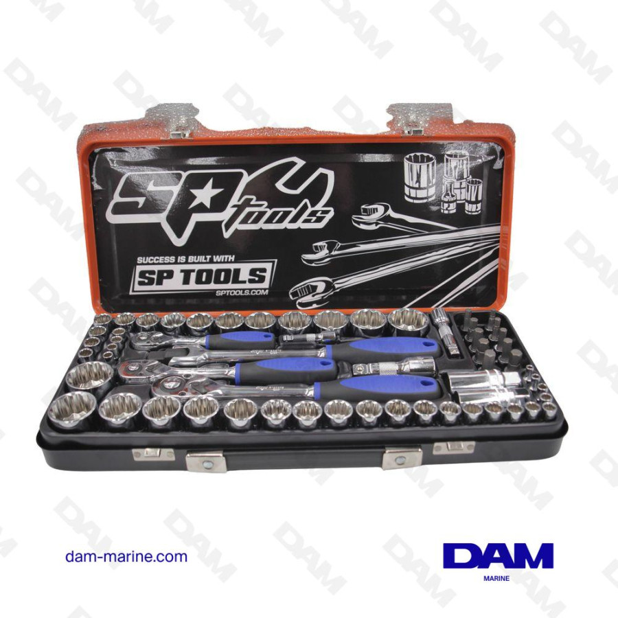 COFFRET DE DOUILLES 12 PANS METRIQUES ET US - 59 PCS