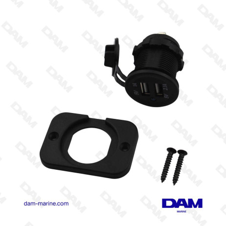 TOMA USB DOBLE EMPOTRADA