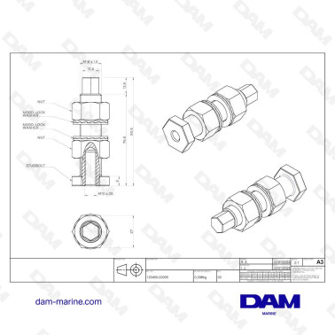 VOLVO ENGINE MOUNT ADJUSTING ROD KIT