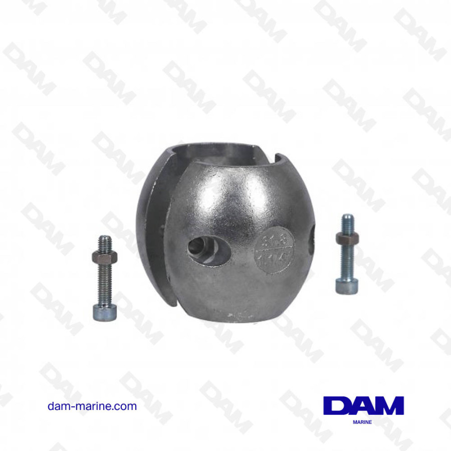 ANODE NOIX ARBRE 31.8MM - 1-1/4" - ZINC
