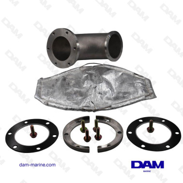 PRE COUDE ECHAPPEMENT INOX VOLVO D12-TAMD164-165