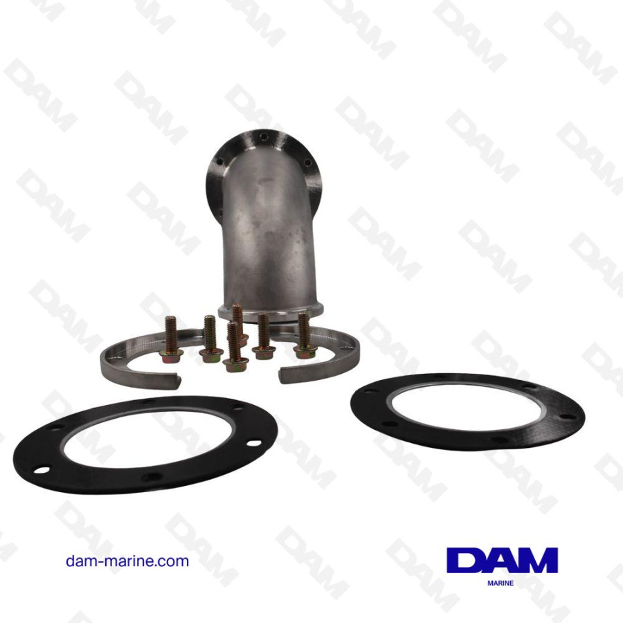 PRE-GOMITO DI SCARICO IN ACCIAIO INOX VOLVO D12-TAMD164-165