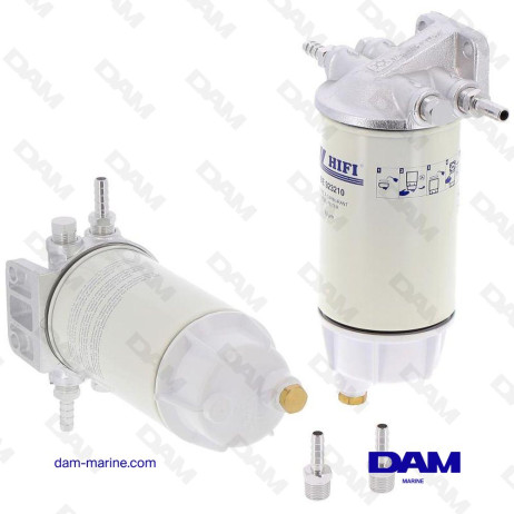 COMPLETE GASOLINE DECANTER FILTER 341L/H - METAL BOWL