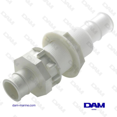 DELRIN BULKHEAD FOR PIPE Ø 38 MM (1½”)