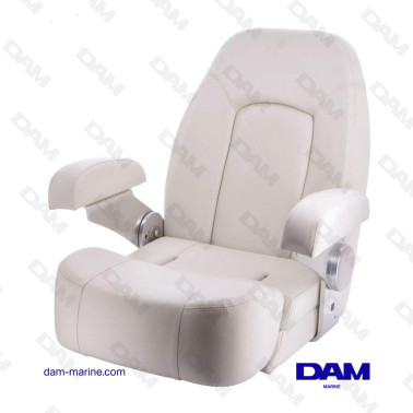 SEAMAN SEAT WITH FLIP UP FOLDING PURE WHITE