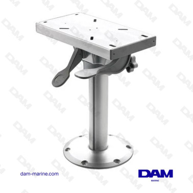 PIE DE ASIENTO FIJO, DESMONTABLE Y GIRATORIO, ALTURA 38 CM