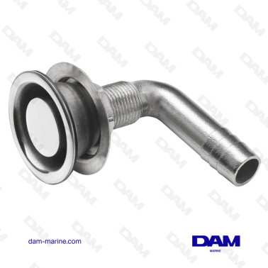SFIATO, ACCIAIO INOX, ANGOLATO, Ø 16 MM