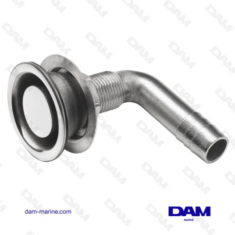 SFIATO, ACCIAIO INOX, ANGOLATO, Ø 16 MM