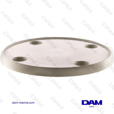MESA REDONDA TTR DIAM 60 CM CON PUERTA DE CRISTAL