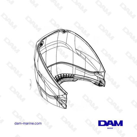 LOWER HOOD 350 VERADO MERCURY 8M0100175