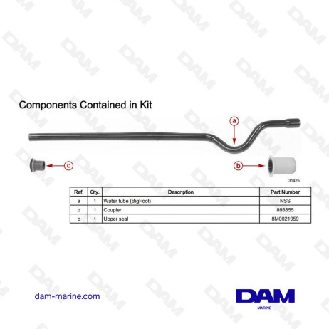 TUBE MONTE EAU LONG 32-897971A01