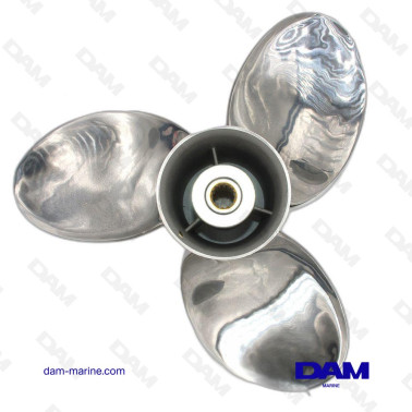 HIGH 3-BLADES STAINLESS PROPELLER HONDA OEM 58133-ZY3-A15LX