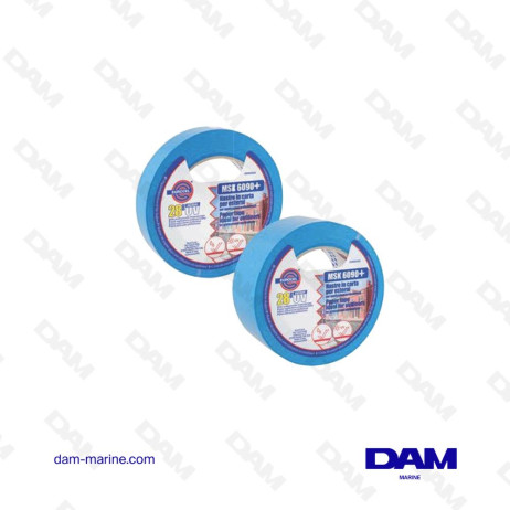 RUBAN MASQUAGE MSK 6090+ ADHESIF PAPIER BLEU 25MM - 50M