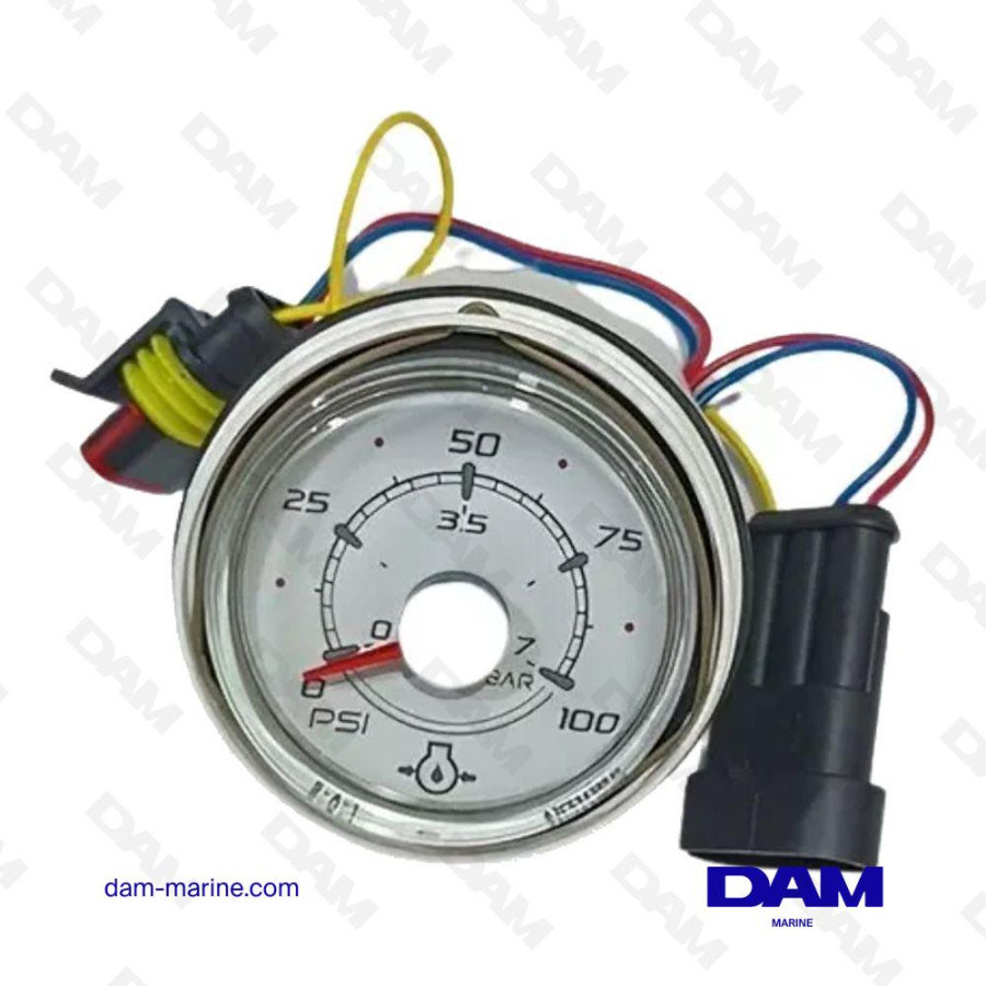 INDICATEUR DE PRESSION HUILE BLANC MERCURY 8M0052869