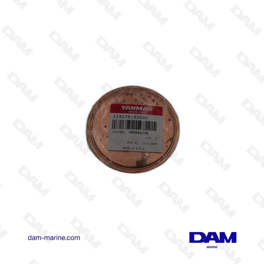 COUVERCLE ECHANGEUR TEMPERATURE YANMAR OEM - 119175-33390