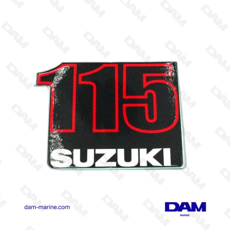 AUTOCOLLANT DF115 SUZUKI OEM - 61435-90J51