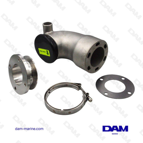 YANMAR STAINLESS STEEL EXHAUST ELBOW 6LY-UTE