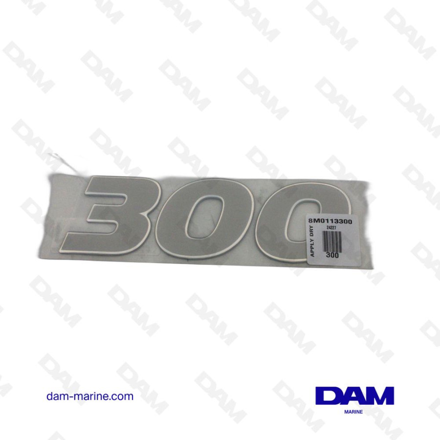 AUTOCOLLANT 300 POUR VERADO EOM MERCURY 8M0113300