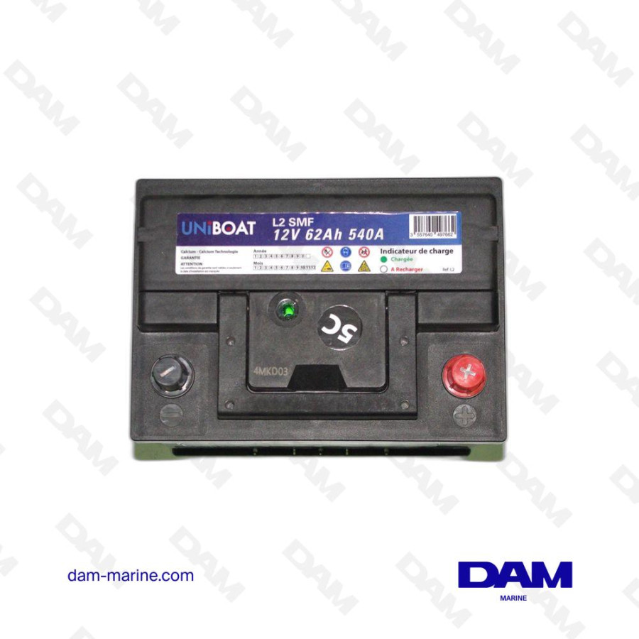 BATTERIE MARINE MIXTE UNIBOAT 60AH - 550A