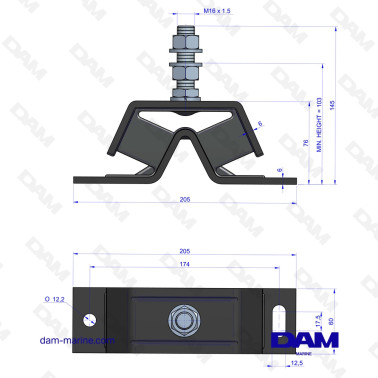 ENGINE MOUNT 75 - SHORE 40