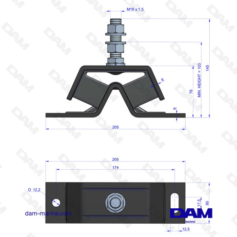 ENGINE MOUNT 200 - SHORE 70
