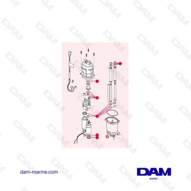 KIT DE SELLADO DE COMBUSTIBLE PARA CAJA MERCURY FSM