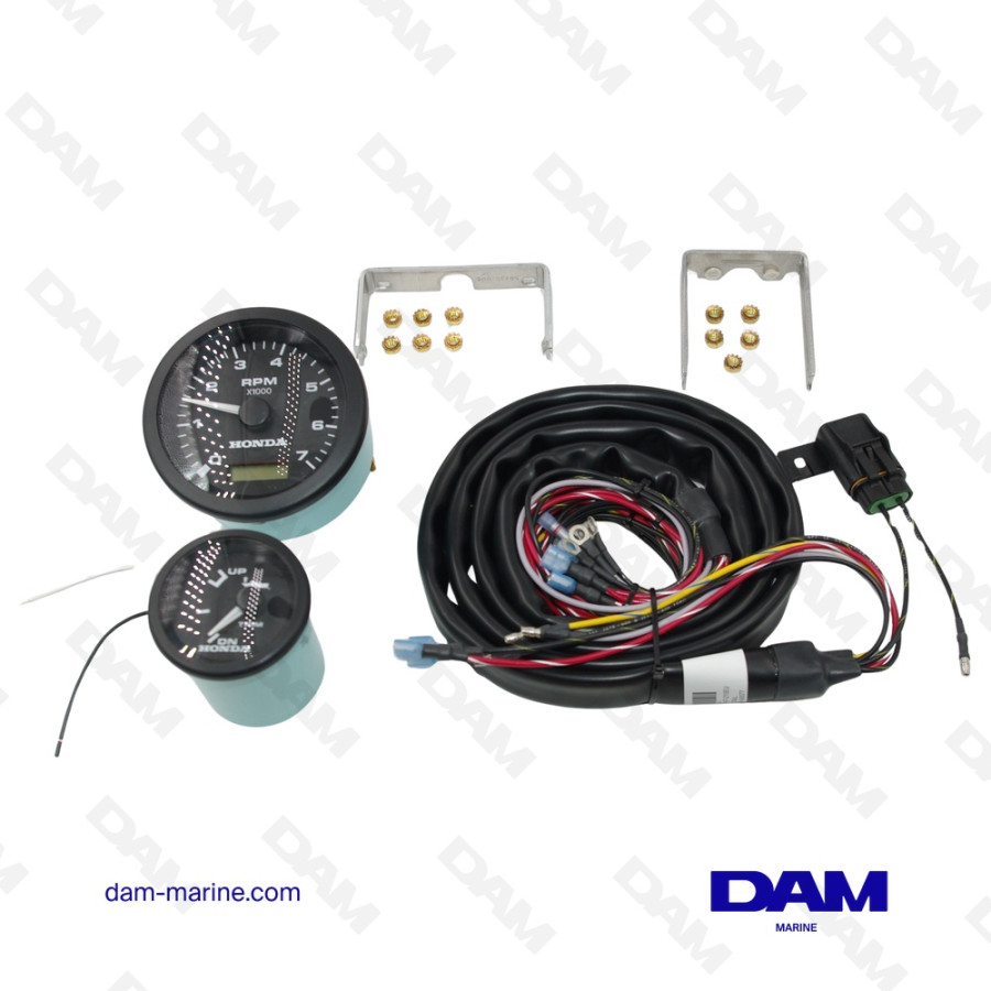 KIT INSTRUMENTS COMPTE TOURS - INDICATEUR DE TRIM NOIR HONDA 06333-ZW5-02AHE