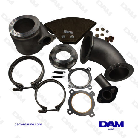 COUDE ECHAPPEMENT INOX CUMMINS 6BTA - QSB5.9 - KIT
