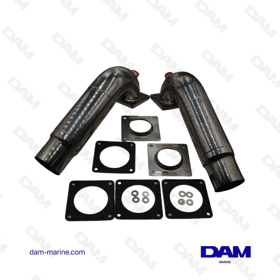 KIT COUDES ECHAPPEMENT GIL INOX BRAVO - 2PCS