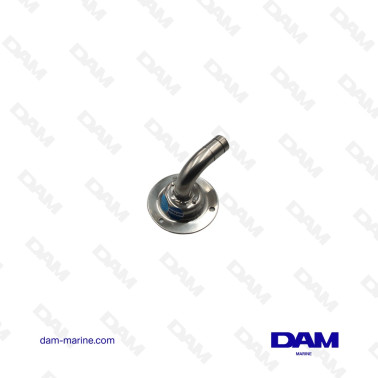 RENIFLARD, ACIER INOXYDABLE, COUDE, Ø 16 MM