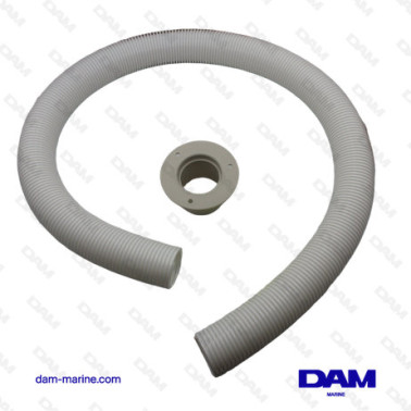 KIT DE PRENSAESTOPAS PARA CABLE FUERA DE BORDA BLANCO DE 1,20 M