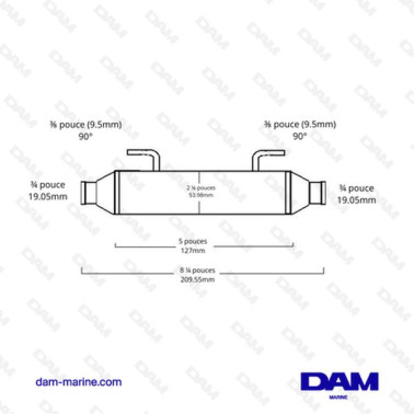 OMC POWER STEERING OIL COOLER