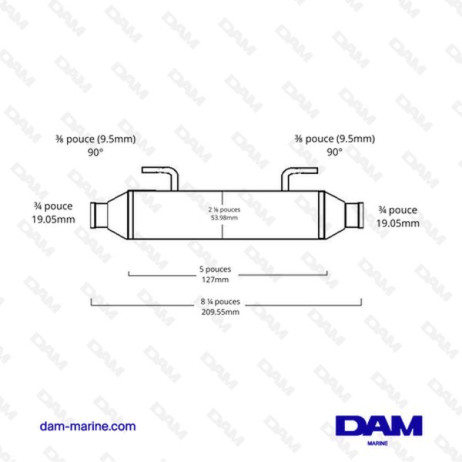 OMC POWER STEERING OIL COOLER