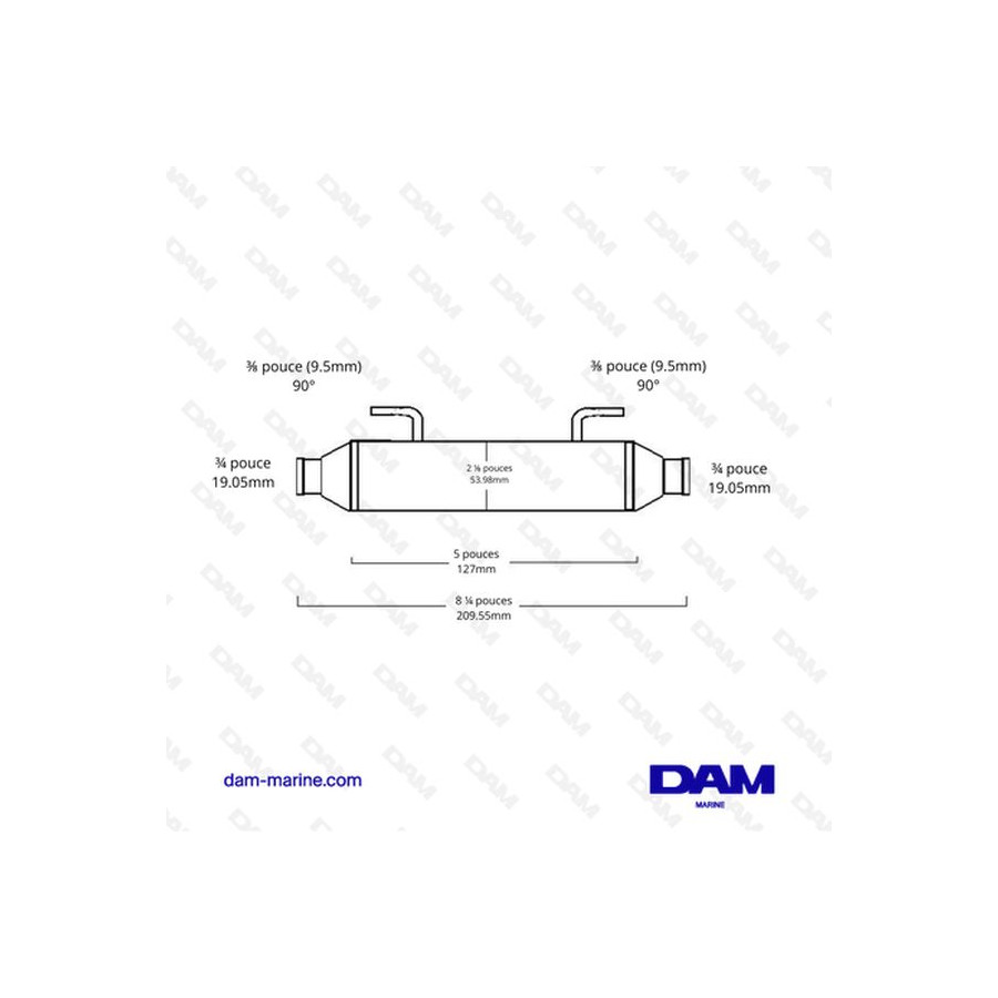 OMC POWER STEERING OIL COOLER