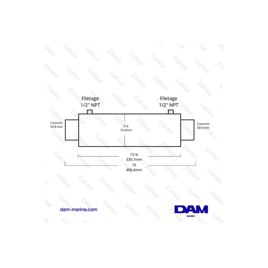 VOLVO RADIATORE OLIO INVERTER 40CM -