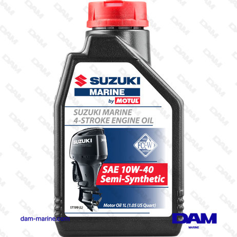 HUILE MOTEUR HORSBORD SUZUKI OEM SEMI 4T 10W40 - 1L