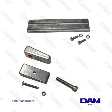 KIT ANODES ALU MERCURY 40-115CV SANS DERIVE