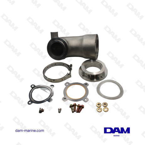 KIT COUDE ECHAPPEMENT INOX CUMMINS SERIES 4 - 6BTA