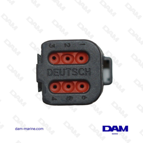 PRISE CONNECTEUR DEUTSCH 6 PIN*
