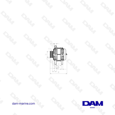 ALTERNATEUR VOLVO 12V 115AMP - 62MM
