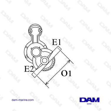 DEMARREUR REDUCTION GM FIXATION ALIGNE