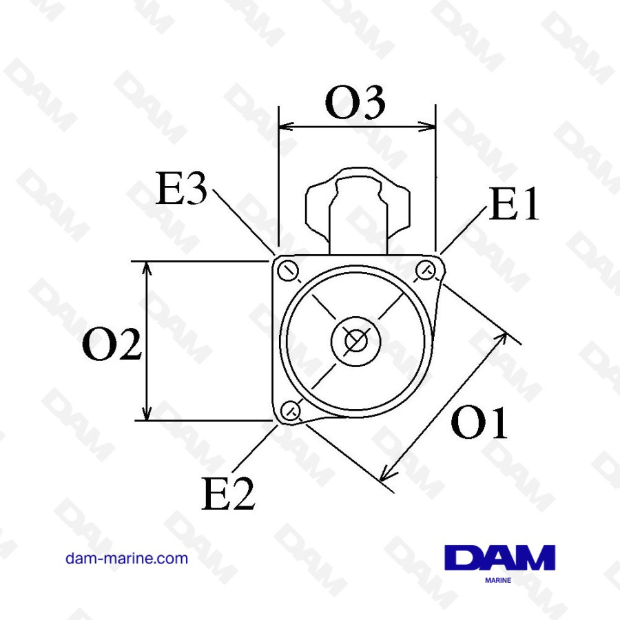 DEMARREUR VOLVO SERIE D4 - D6 - 24 VOLT