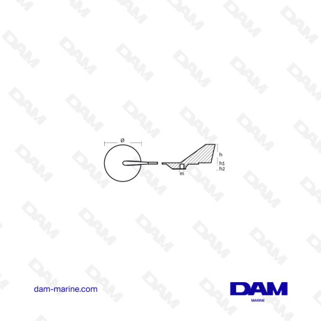 ANODE ALU DERIVE YAMAHA 60-90HP