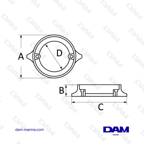 KIT ANODE VOLVO MAGNESIUM OEM 876138
