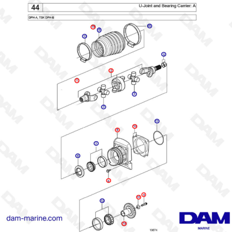 U-Joint and Bearing Carrier DPH-A & DPH-B
