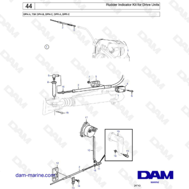 Rudder Indicator Kit for Drive Units
