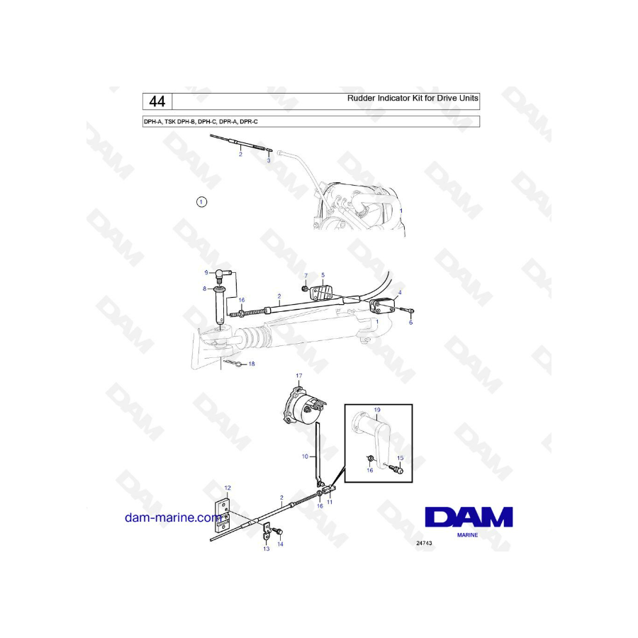 Rudder Indicator Kit for Drive Units Rudder Indicator Kit for Drive Units