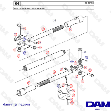 Tie bar Kit DPH - DPR