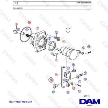 DPH-D, DPR-D Shift Mechanism