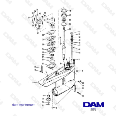 Vue éclatée Bas supérieur Alpha One G1